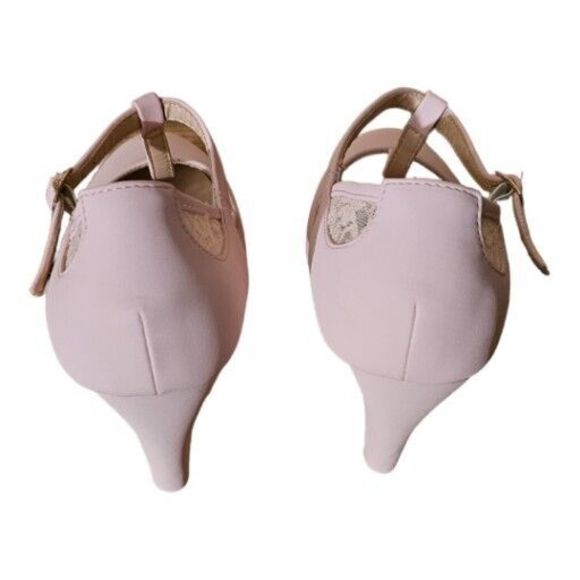 Elegant Pink Lace Women Shoes - Picture 4 of 8